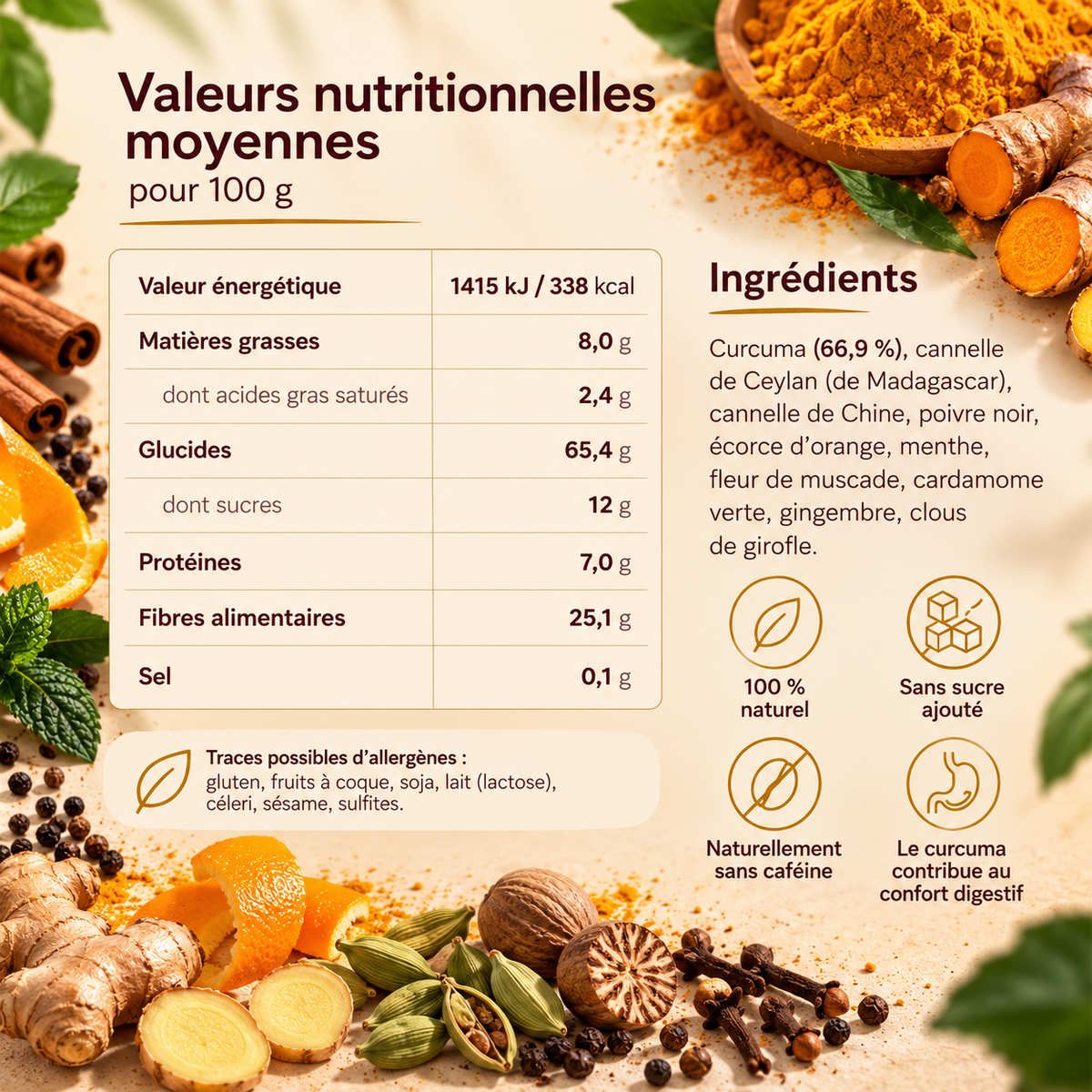 Golden Latte au curcuma