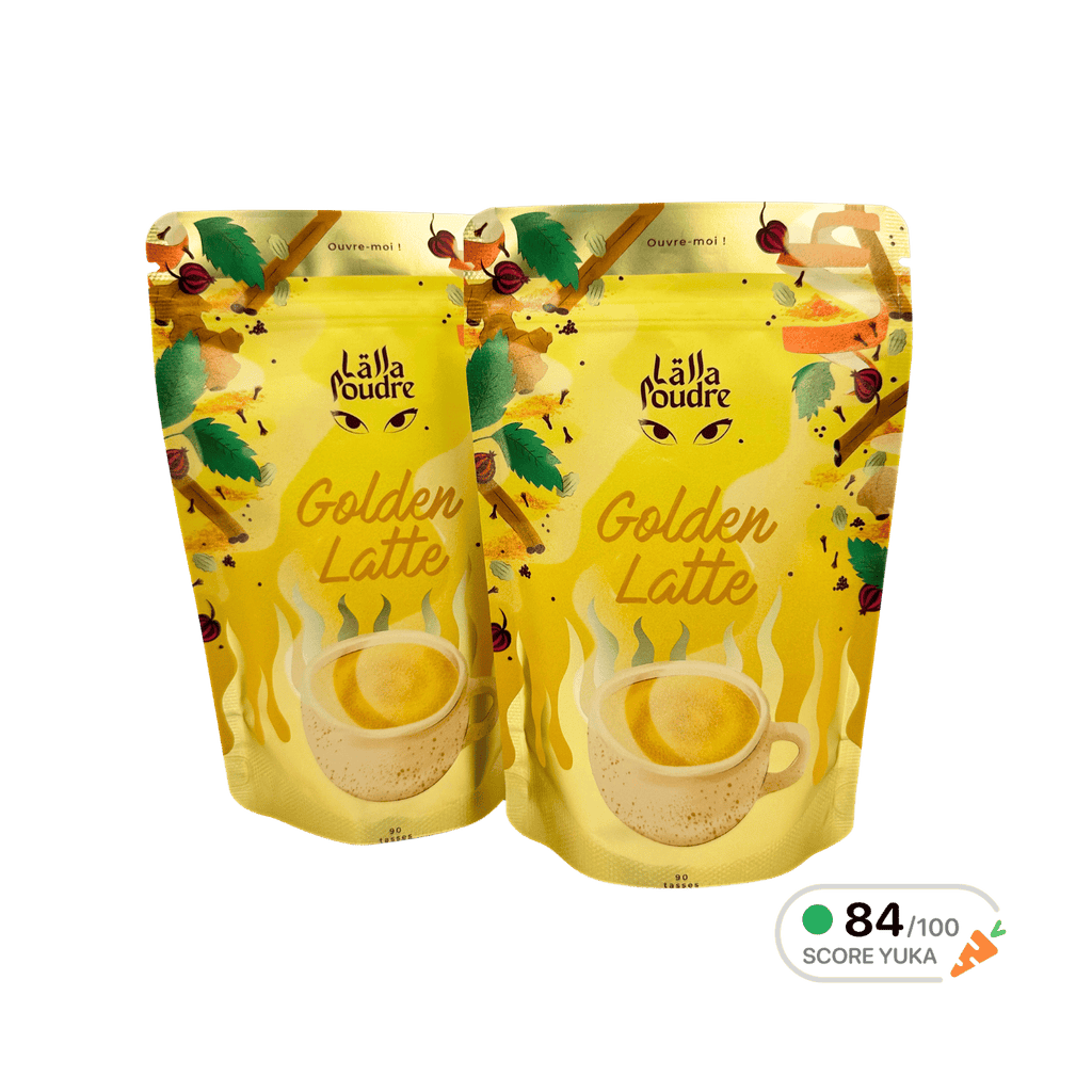 Pack Duo Golden Late au curcuma Lalla Poudre - 2 sachets de 180 g